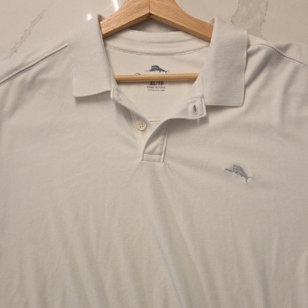 Tommy Bahama Men's Polo in White - Picture 5 of 5